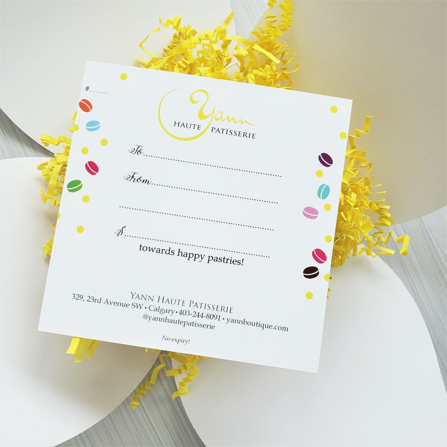 GIFT CERTIFICATE BOX