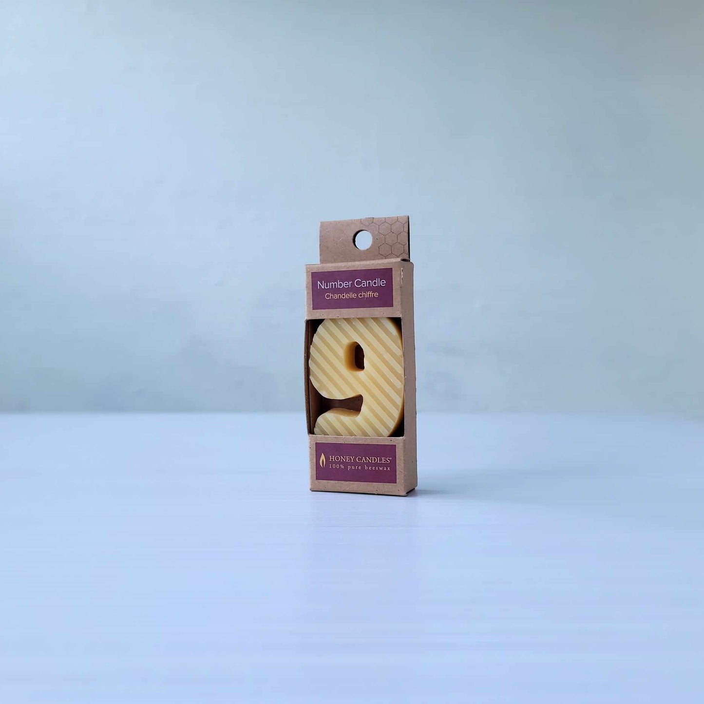 Number 9 candle, all natural. Yann Haute Patisserie, authentic French dessert bakery for the best croissants, cakes, chocolate, bread & macarons! Visit our yellow house at 320, 23rd Ave SW in Calgary.