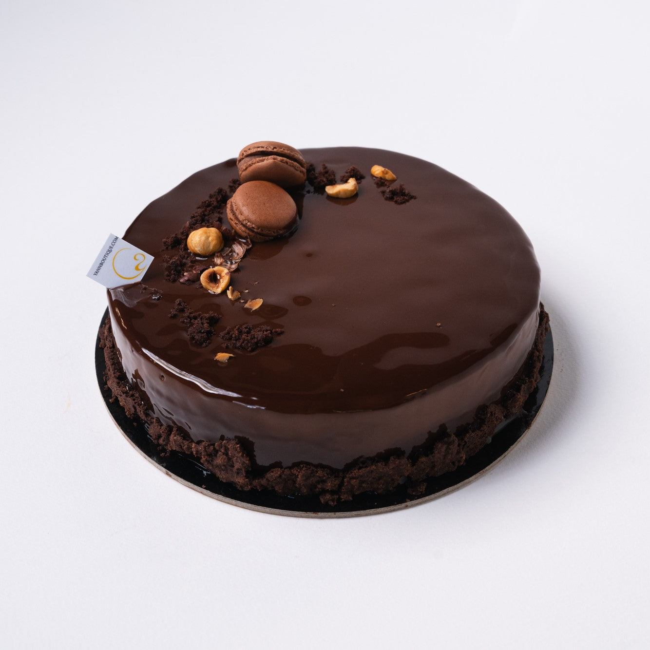 Velvety Valrhona chocolate bavaroise cake baked in Calgary.