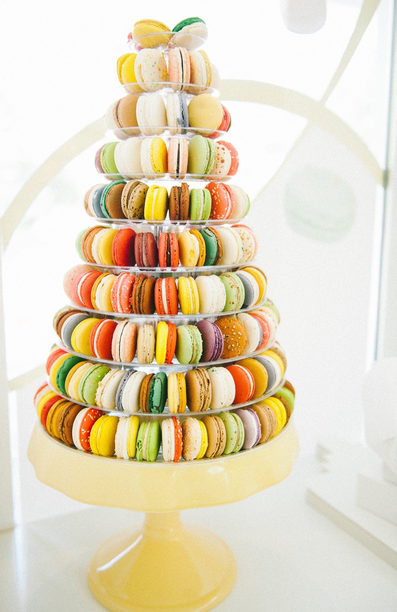 Calgary bakery offering gluten-free French macarons in many flavours.