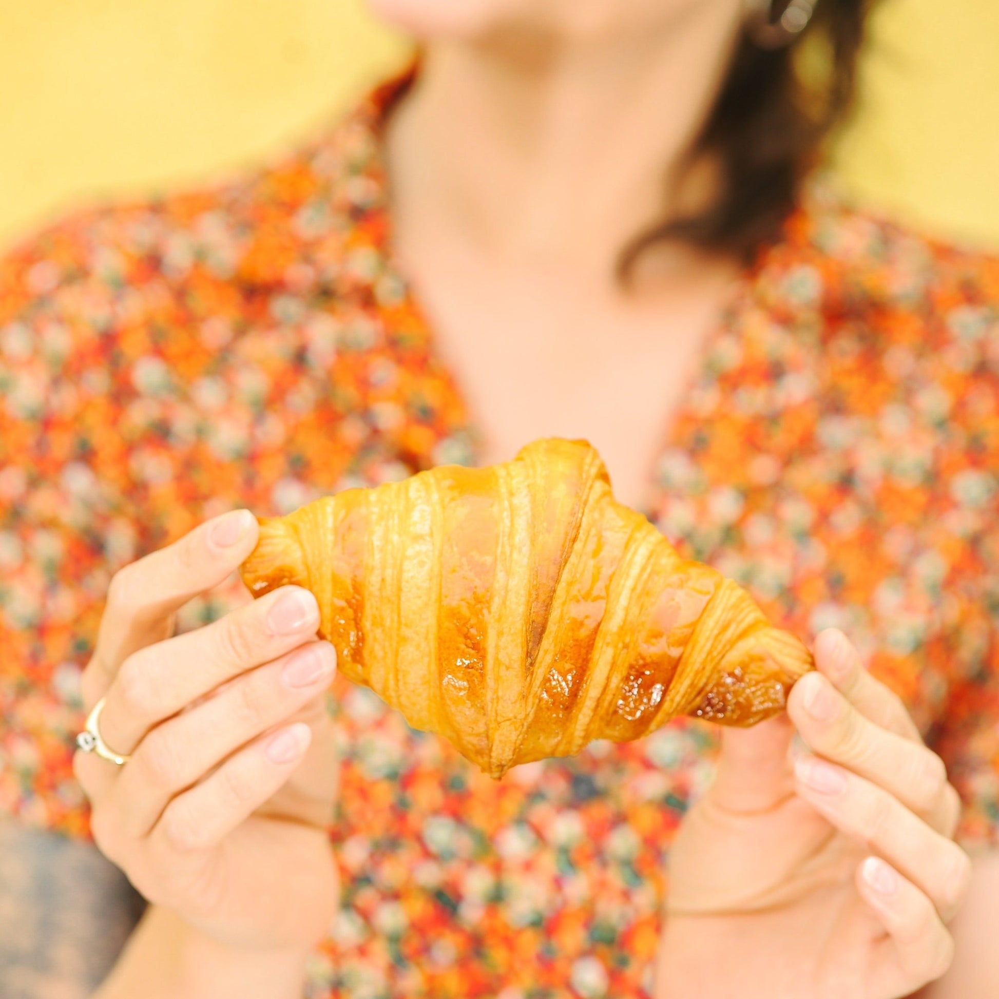 When a classic butter croissant is your favorite treat in the whole world! Yann Haute Patisserie, authentic French bakery in Calgary, making croissants, macarons, cakes & bread!