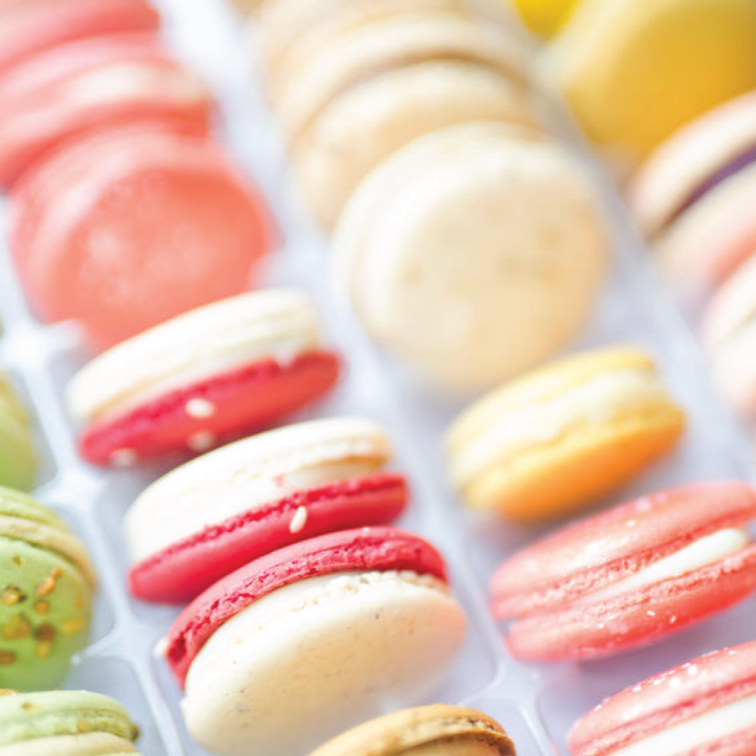 Colourful gluten-free French macarons handcrafted in Calgary