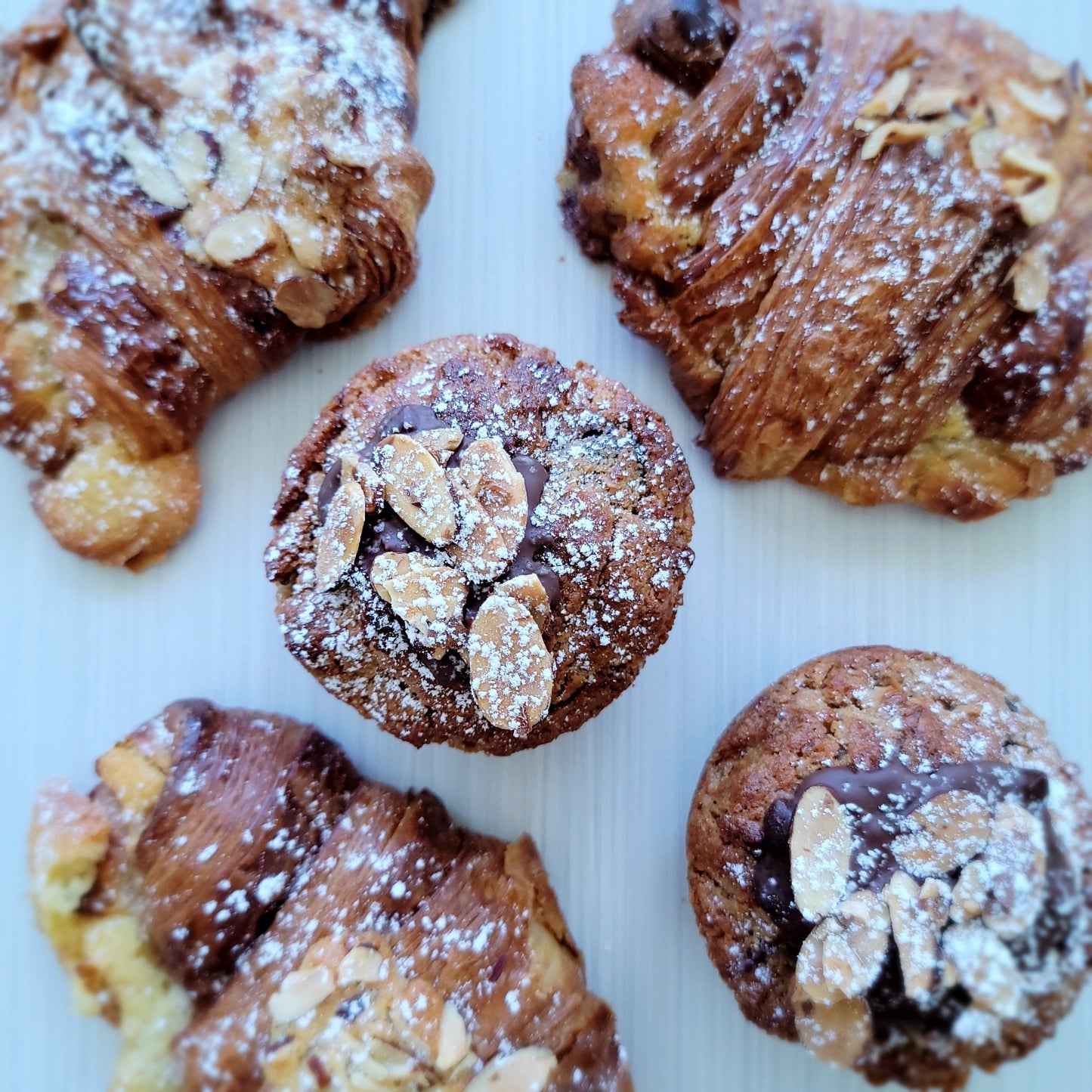 The best almond croissant and chocolate almond croissant in Calgary at Yann Haute Patisserie!