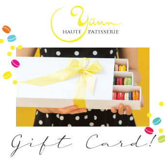The gift of treats to shop our boutique from anywhere! The gift of choice for the best cakes in Calgary at Yann Haute Patisserie. Macarons, cakes, bread & croissants!